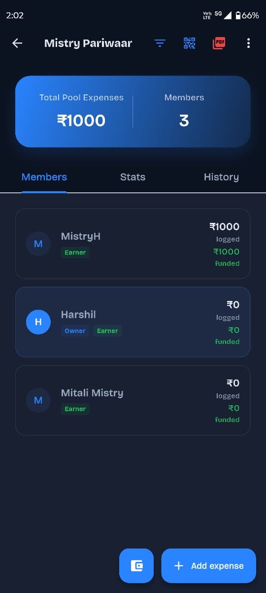 FinBuddy — Shared expenses